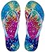 Showaflops Women's Antimicrobial Shower & Water Sandals - Bright Tie Dye