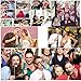 58 pieces party photo Panel photo booth props set photo prop of photo accessories for wedding anniversary graduation party [pipe tobacco crowns ties hats flying beards etc] party accessories