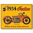 Nostalgic Indian Motorcycles Tin Sign : 1934 Series 402