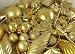 125-Piece Club Pack of Shatterproof Gold Glamour Christmas Ornaments