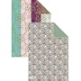 Roger La Borde Kristal And Dreamtime Reversible Roll Gift Wrap, Sheet Size 27.5" X 19", 2-Count Rolls