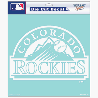 Buy Colorado Rockies Die Cut Car Window Sticker Decal (8x8 Inches) by Wincraft