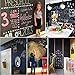 ERolldeeP Premium Extra Large Chalkboard Decal Wall Sticker Black Color With 5 Colored Chalk- Blackboard Contact Paper Vinyl Measures 18 Inches by 6 Feet