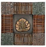 Graphics International Metal Wall Décor with Tied Bamboo