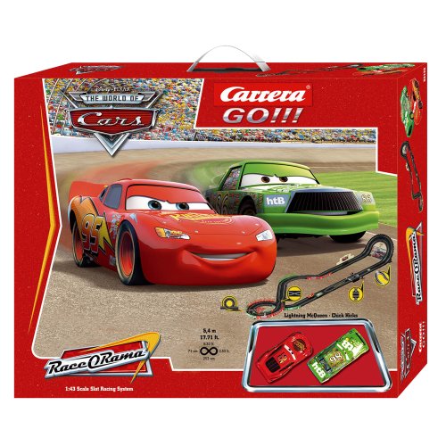 Carrera Go Disney Cars Slot Race Car Set 1:43 Scale