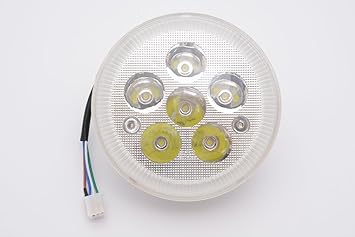 【クリックで詳細表示】【取得NG】バイク 用 LED ヘッド ライト 12V 用 30 W (2.白 レンズ部φ150mm)： カー＆バイク用品