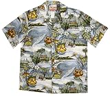 Waikiki Fishman's Wharf Hawaiian Aloha Shirt Top Quality