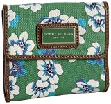 Tommy Hilfiger Mission Floral French Purse,Medium Green,one size
