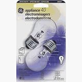 GE Appliance Bulbs, 40 Watts, Pack Of 2