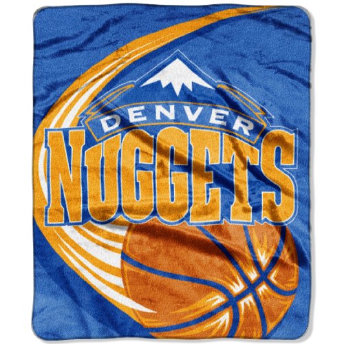 NBA Denver Nuggets 50-inch-by-60-inch Raschel Plush Throw 