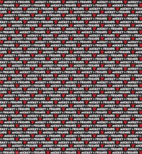 Disney Mickey Mouse and Friends Word Pattern 12" x 12" Scrapbook Paper (53-80139)