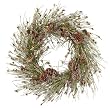 Wispy Iced Pine Holiday Wreath (20 inch)