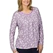 Merona&reg; Plus Pleated Neck Knit Top - Purple Floral