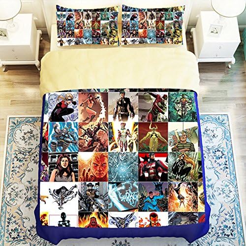 Generic The Avengers Superhero 4 Piece Duvet Cover Set Queen Size