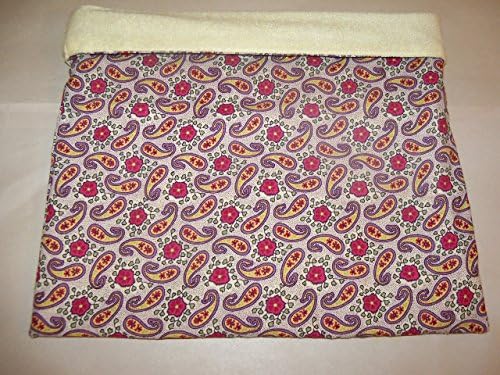 Floral Print XL Fleece/Cotton Guinea Pig Pouch Bag Cozy Bed Snuggle Ferret Rat 11" x 11''