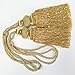 Fabric Bureau A Pair of Elegant Drapery Tiebacks Tassels for Window Home Decoration Chose from Style/Size/Color (Golden L)