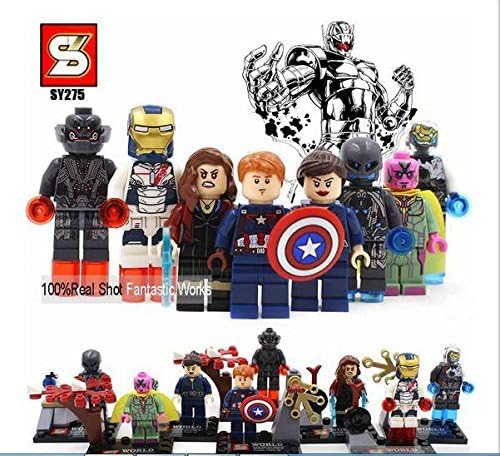 8 pcs/set SY275 Marvel The Avengers 2 Age of Ultron Action Figures Ultron Captain America Ironman Scarlet Witch Vision action figure