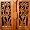Handmade Asian Furniture - 24" Coconut Palm Storage Cabinet / Nightstand - Natural Finish