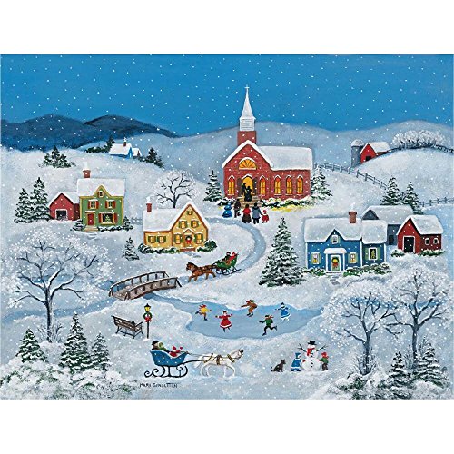 Lang Snowy Evening by Mary Singleton Jigsaw Puzzle (500-Piece)