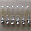 15 Watt Tubular Light Bulb for Himalayan Salt Lamps - Fits E12 Socket (Candelabra Base) -Pack of 6 Bulbs