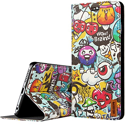 iPhone 6 Case, ESR Illustrators Series Protective Case Wallet Cute Illustration[Multi-Stand View Angles ]Flip Cover Folio Case for 4.7 inches iPhone 6 ( Scrawl from Kangda Krakow)