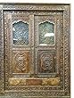 Indian Haveli Antique Mirror Window Jharokha Rustic Teak India Furniture Hand Carved Architectural