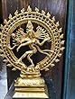 Dancing God Shiva Nataraja Hindu Statue for Home Mandir Temple Brass Sculpture