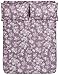 Amazon Basics Printed Lightweight Flannel Sheet Set - Queen, Floral Lavender