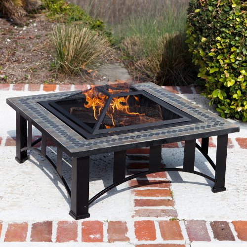 Suntastic Square Slate Fire Pit from SunTastic at the Garden