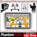 PhantomALERT Red Light Camera, Speed Camera and Speed Trap Detector Software for select Garmin, TomTom and Magellan GPS (Lifetime Subscription)