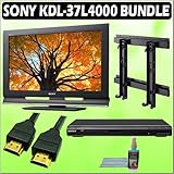 Sony Bravia L-Series KDL-37L4000 37-inch 720P LCD HDTV + Sony DVD Player w/ Wall Mount Accessory Kit