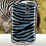 Premium Designer Hard Crystal Snap-on Case for Blackberry Curve 8330 Case - Cool Blue Black Zebra Print