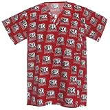Alabama Crimson Tide Crimson All Over Print Scrub Top