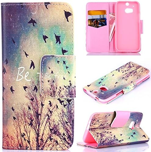 [HTC One M8]M8 Case,M8 Wallet Case,HTC M8 Case,HTC M8 Wallet Case,One M8 Case,One M8 Wallet Case,Canica Colorful Leather Case With Credit Card and Stand Function For HTC One M8 #018