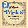 D'Addario EJ46 Pro-Arte Silver/Clear Hard Classical Guitar Strings (3-Pack)