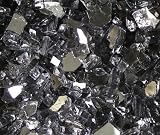 Fireglass Fireplace Fire Pit Glass, 1/4 Gray Reflective, 10 LBS