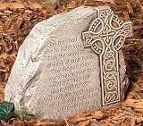 Pack of 2 Joseph's Studio Irish Blessing Religious Outdoor Garden Stones