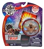 Bakugan Battle Brawlers New Vestroia Bakugan Trap Series - Subterra Brown BALITON with 1 Ability Card and 1 Metal Gift Card