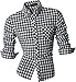 jeansian Men's Slim Fit Long Sleeves Casual Shirts 8523