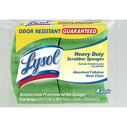 Lysol Antimicrobial Scrubber Sponges, 4-Pack