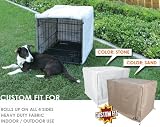Animated Pet CG 047 18 Custom Fit Crate Cover Fits 36 X 24 X 27 Midwest Life Stages Ultima 3 Door 1600 UL crates Stone Grey Color Animated Pet CG-047-18 Custom Fit Crate Cover Fits 36 X 24 X 27 Midwest Life Stages Ultima 3 Door 1600 UL crates- Stone-Grey Color