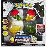 Pokemon Pop 'n Battle Rivalry Pack B&W Series #1 Grass Starter And Pikachu