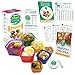 Smart Living 7 Piece Portion Control Containers Kit (COMPLETE GUIDE + FREE 21 DAY PDF PLANNER + RECIPE E-BOOK + BODY TAPE MEASURE included) Leak Proof Microwave and Dishwasher Safe