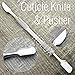 High Grade Stainless Steel Cuticle Knife & Pusher for Finger Nails.Unisex