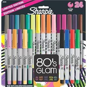 Sharpie Ultra-Fine-Point Permanent Markers, 24-Pack Colored Markers (32893)
