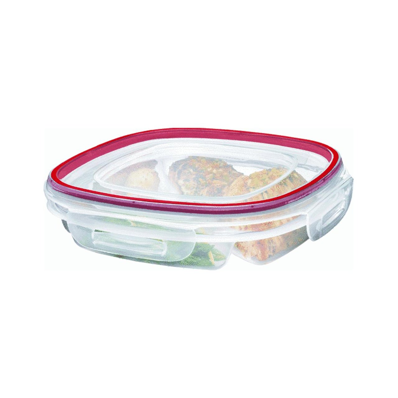 Rubbermaid Lockits 51/4Cup Divided FoodStorage Container with Lid