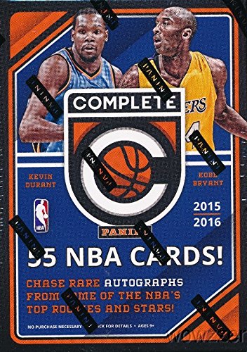 20152016-Panini-Complete-NBA-Basketball-Factory-Sealed-Retail-Box-with-11-Packs-an-11-Silver-Parallels-Look-for-Rookies-Autographs-of-Karl-Anthony-Towns-Kristaps-PorzingisDAngelo-Russell-More