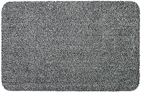 2pk Dirt Free Doormats For Entrance Way Indoor Outdoor Absorbent Rubber Welcome