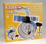 Bontempi BLUE Four Piece Starter Drum Set including Stool