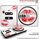 DJ Hero Skin Big Kiss Lips Red on White fits Nintendo Wii DJ Heros (DJ HERO ....